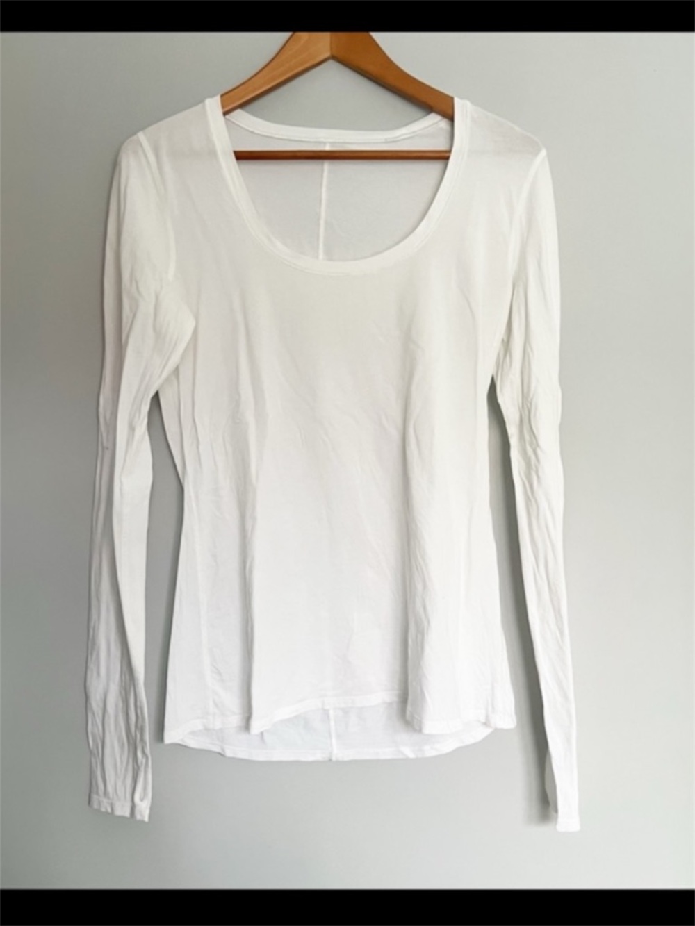 Lululemon Love Scoop Long Sleeve Shirt White Size 6